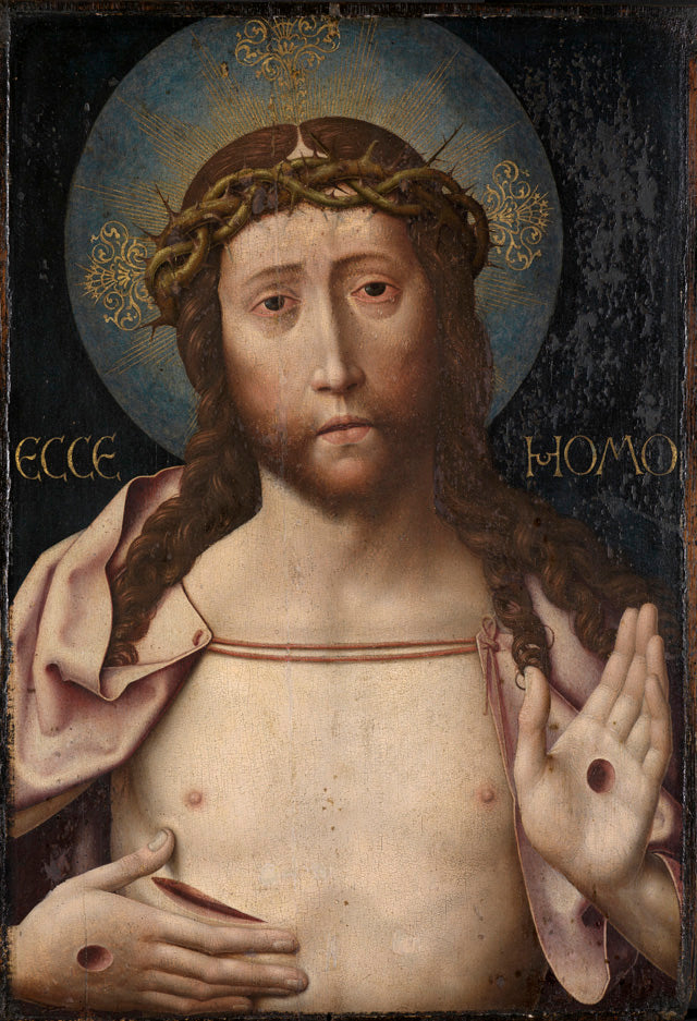 El Cristo mostrando sus heridas (Juan 20: 25-26) - Dirk Bouts