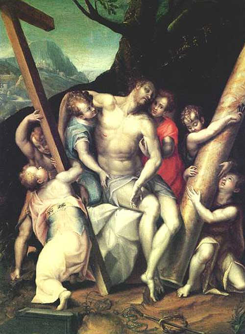 Le Christ mort avec les symboles de la Passion - Lavinia Fontana