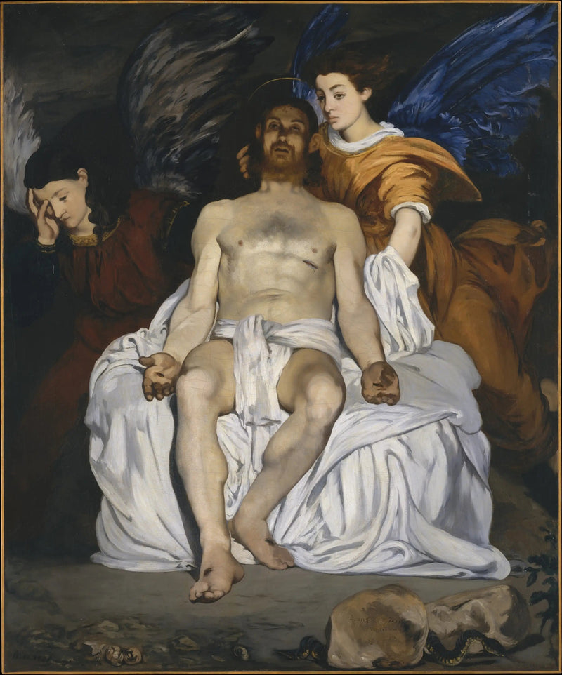 El Cristo muerto y los ángeles - Édouard Manet