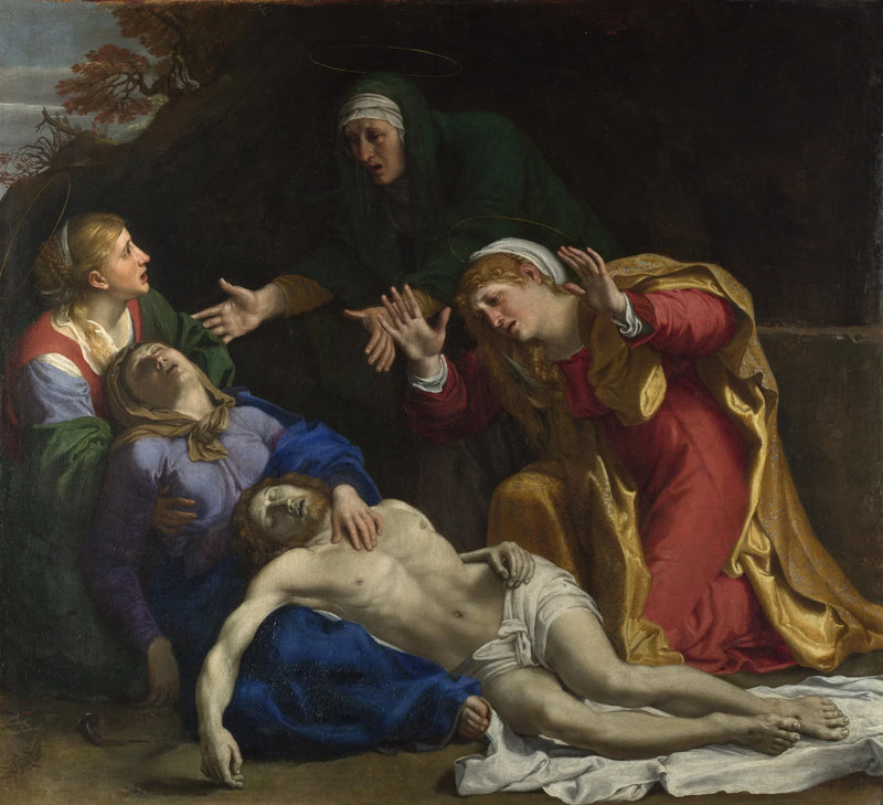 El Cristo muerto llorado (« Las Tres Marías ») - Annibale Carracci