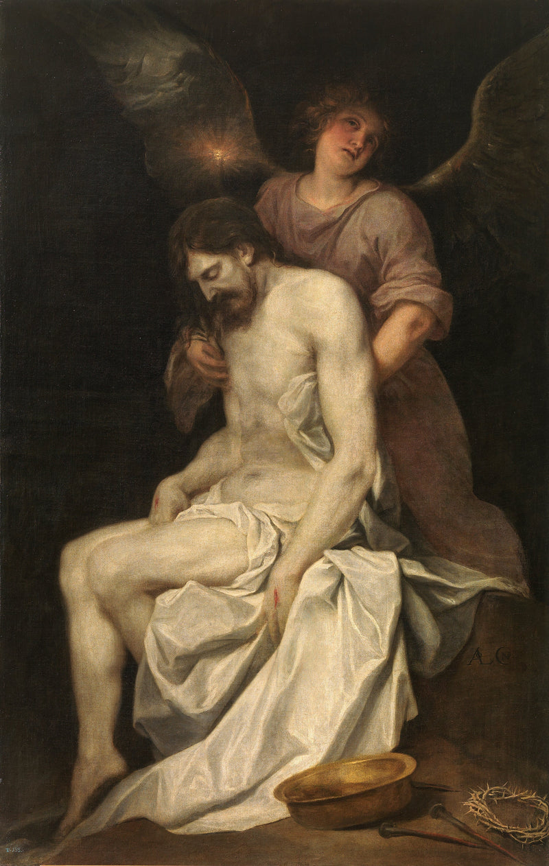 El Cristo muerto llevado por un ángel - Alonso Cano