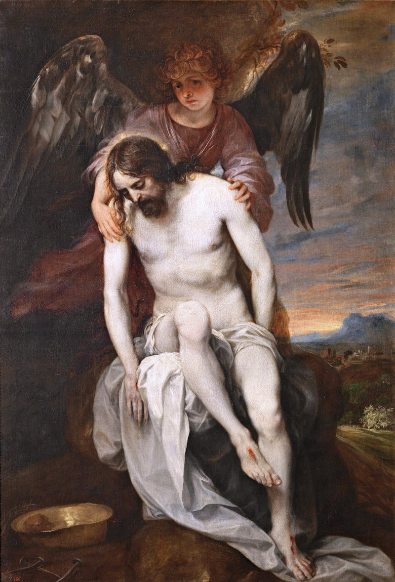 El Cristo muerto llevado por un ángel - Alonso Cano