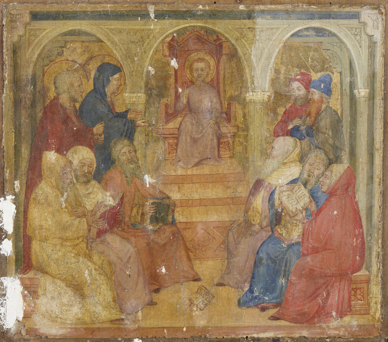 El Cristo entre los doctores - Altichiero da Zevio