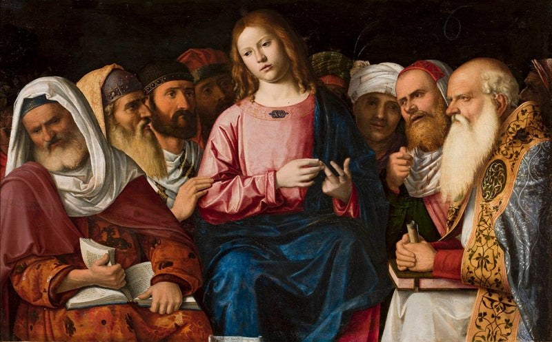 El Cristo entre los doctores (detalle). - Cima da Conegliano
