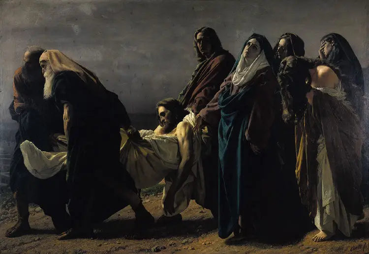 El Cristo llevado a la tumba - Antonio Ciseri