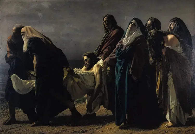 El Cristo llevado a la tumba - Antonio Ciseri