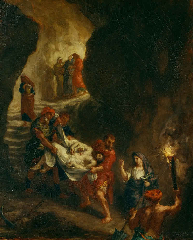 El Cristo llevado al sepulcro - Eugène Delacroix