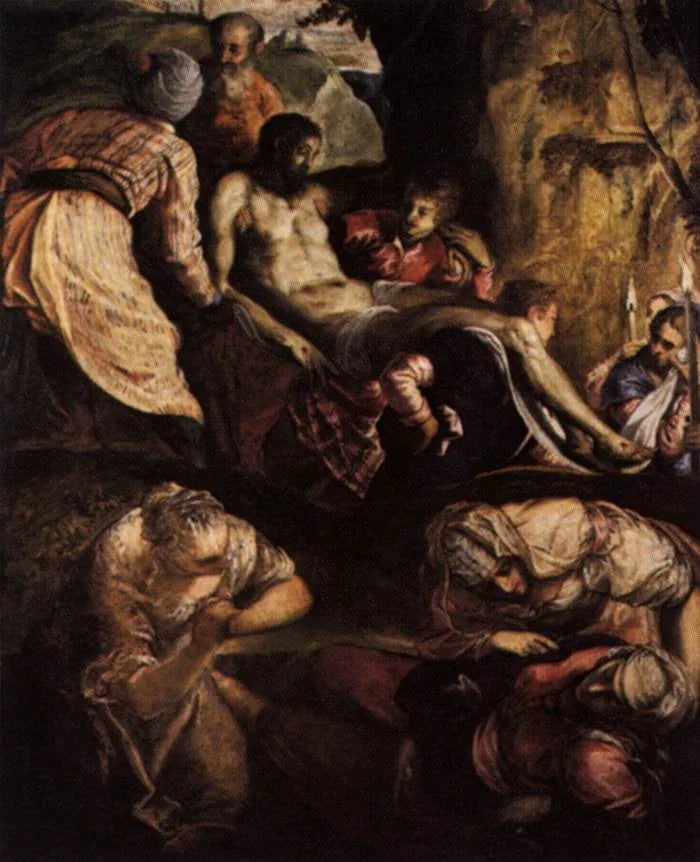 El Cristo llevado a la tumba - Jacopo Tintoretto