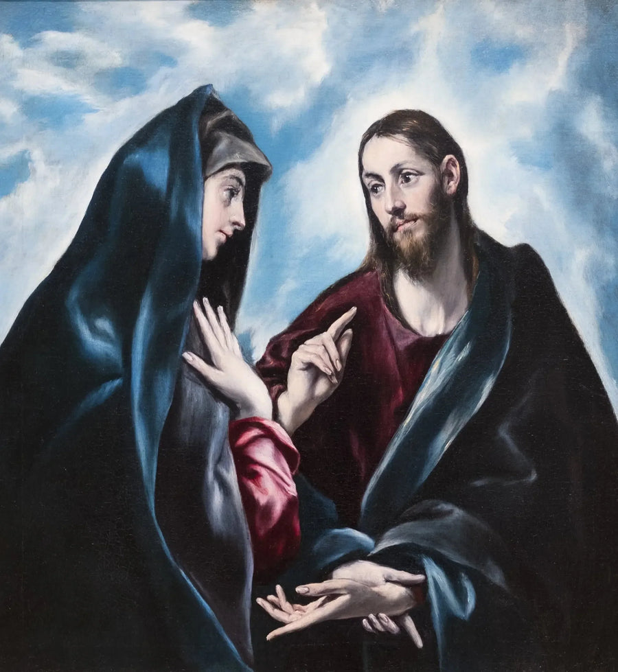 El Cristo despidiéndose de su madre - El Greco
