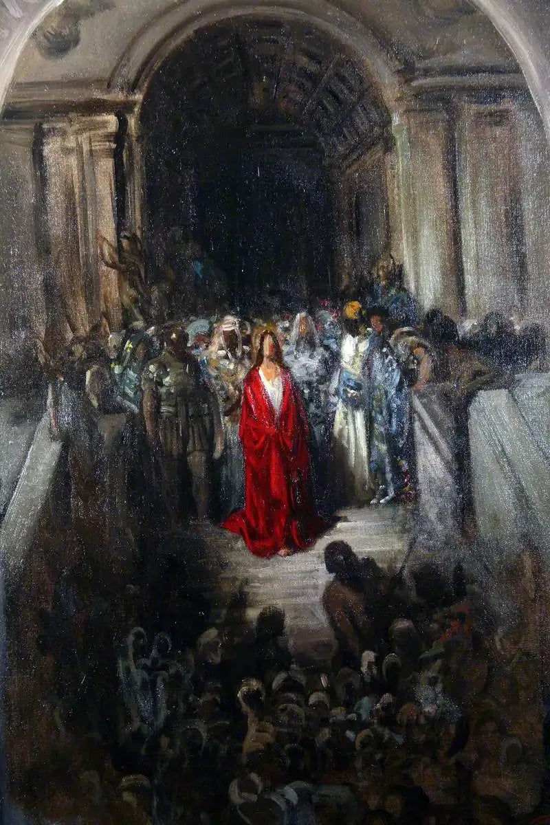 El Cristo abandonando el tribunal - Gustave Doré