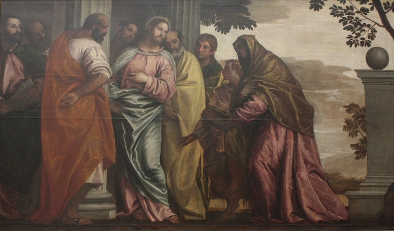 El Cristo encontrando a la mujer y a los hijos de Zebedeo - Paolo Veronese