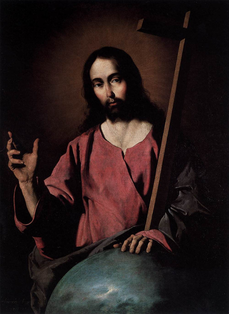 El Cristo Salvador bendice - Francisco de Zurbarán