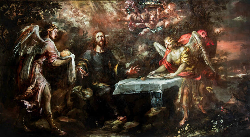 El Cristo servido por los ángeles - Juan de Valdés Leal