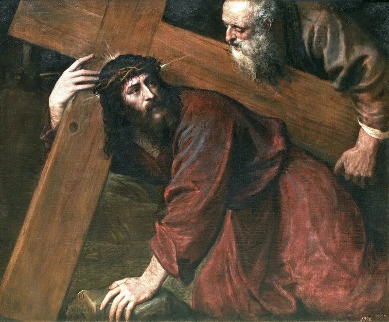 El Cristo en el camino del Calvario - Titian