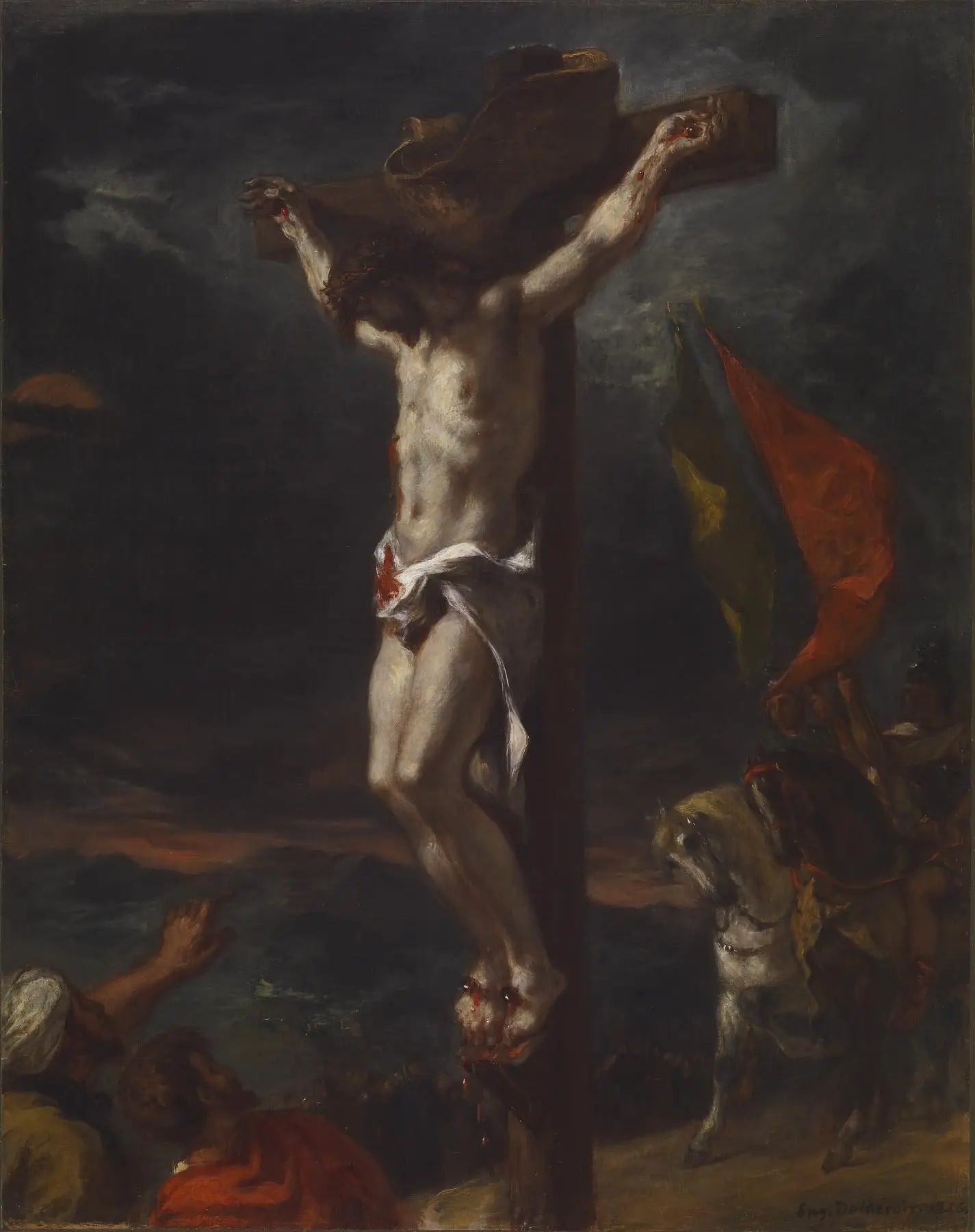 Le Christ sur la croix - Eugène Delacroix image 2 reproduction d’œuvre d’art à l’huile