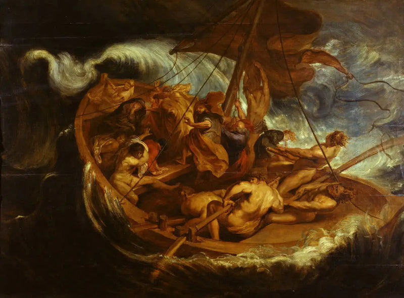 El Cristo sobre el mar de Galilea - Peter Paul Rubens
