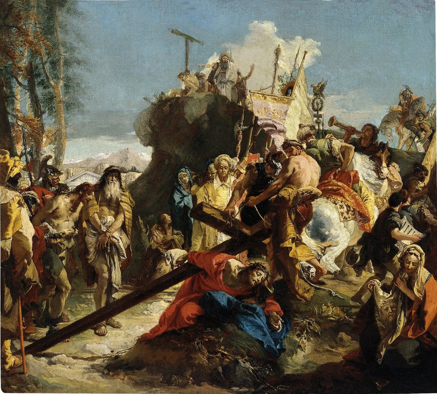 El Cristo en el camino del Calvario - Giovanni Battista Tiepolo