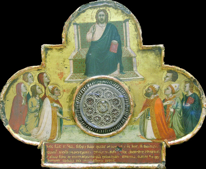 El Cristo en trono con santos - Bernardo Daddi