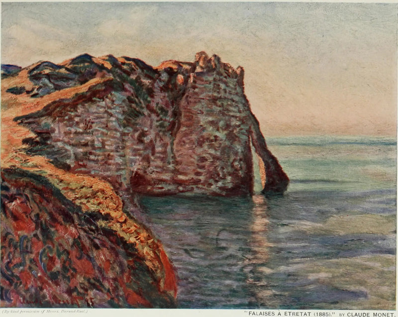 El Acantilado y la Puerta de Aval - Claude Monet