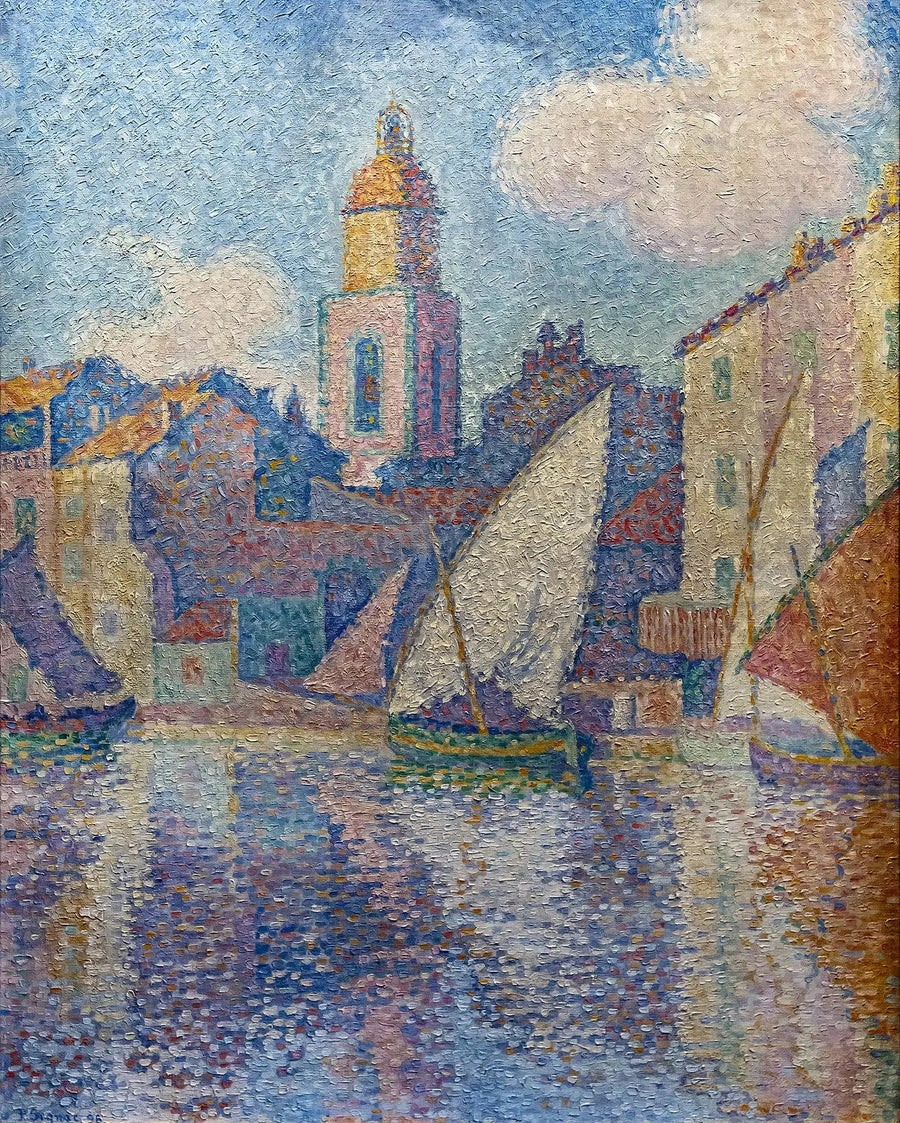 El Campanario de Saint-Tropez - Paul Signac