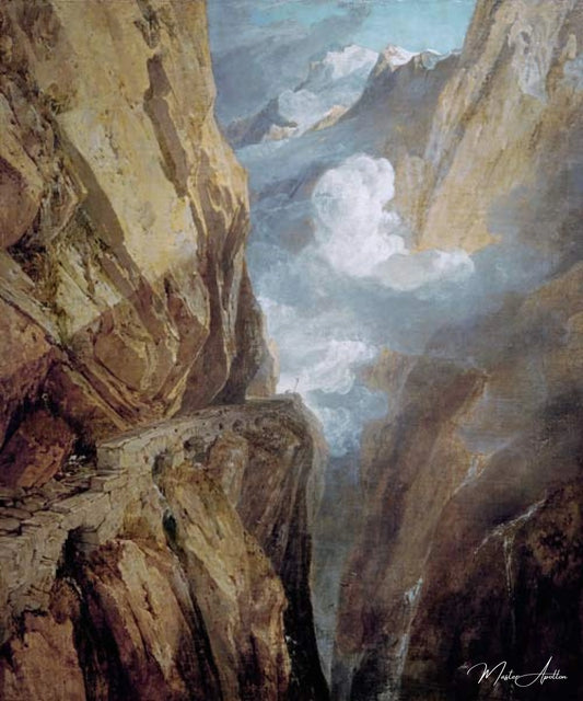 Le col du Saint-Gothard - William Turner - Reproductions de tableaux et peintures haut de gamme