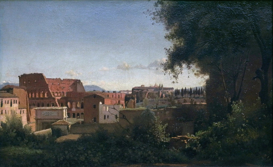 El Coliseo visto desde los jardines Farnesianos - Jean-Baptiste Camille Corot