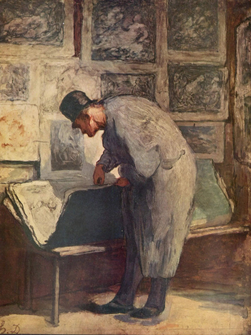 El coleccionista de estampas - Honoré Daumier