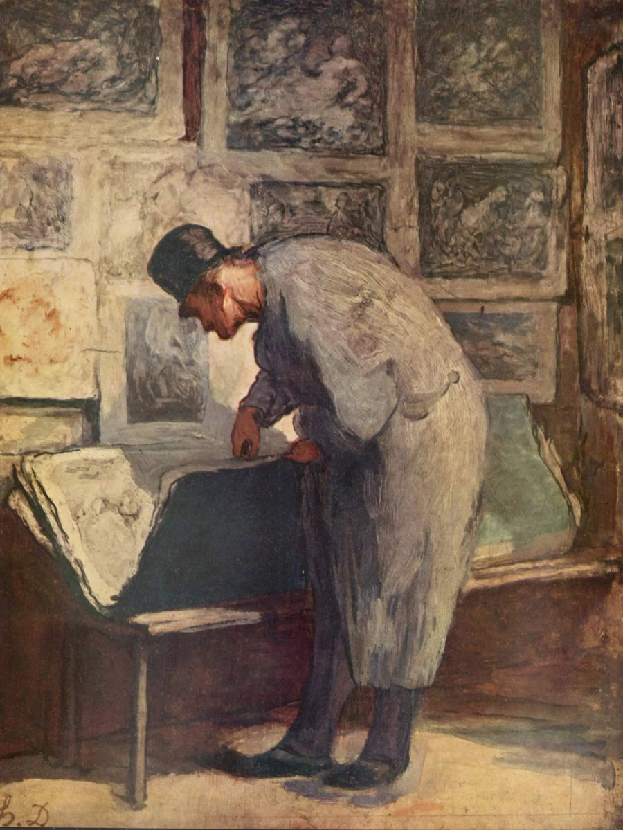 El coleccionista de estampas - Honoré Daumier