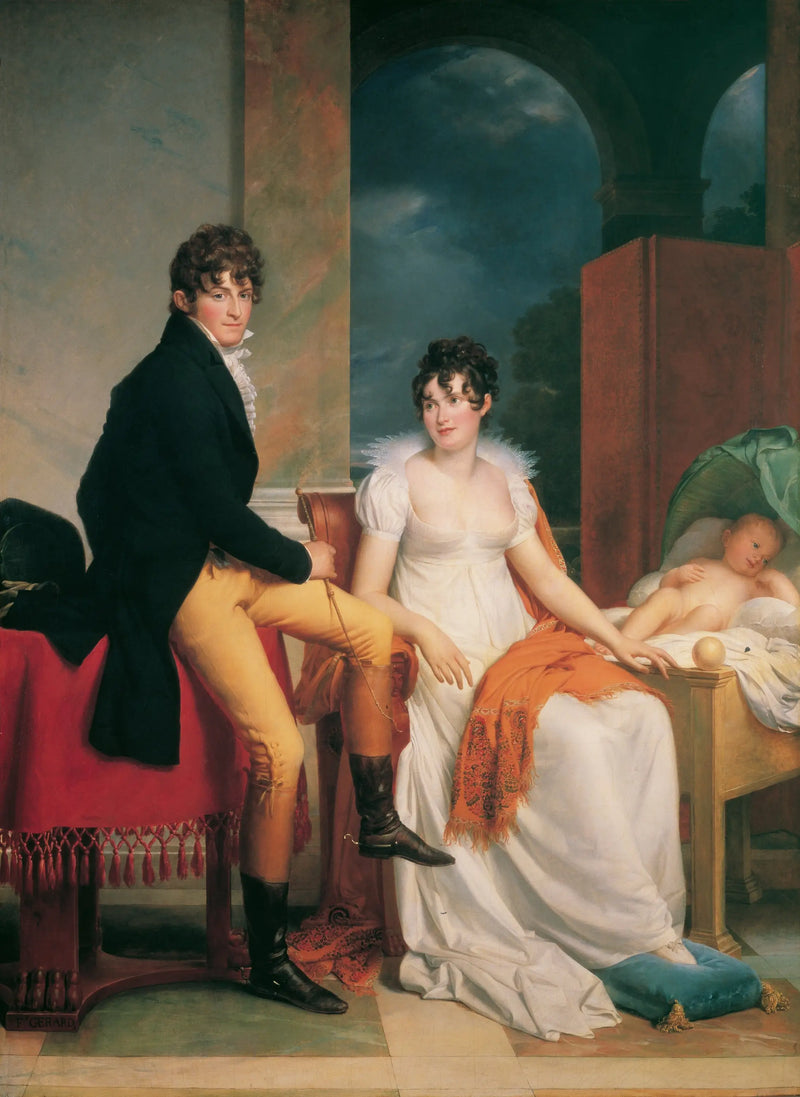El conde Moritz Christian von Fries y su familia - François Gérard