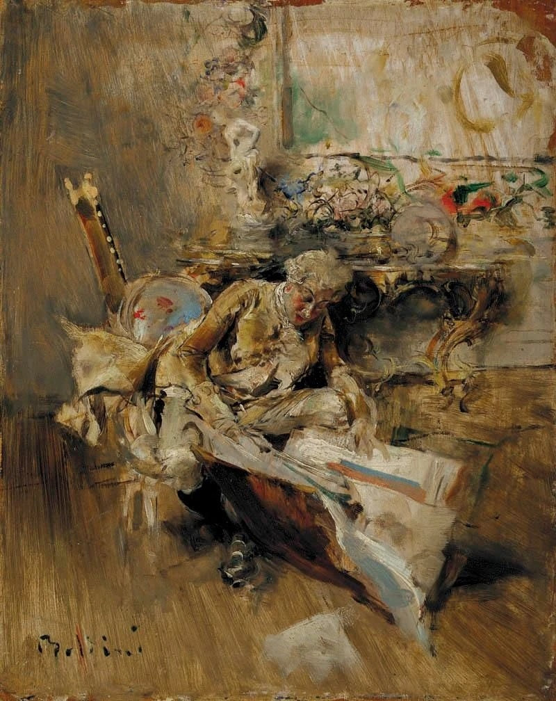 El conocedor de arte - Giovanni Boldini