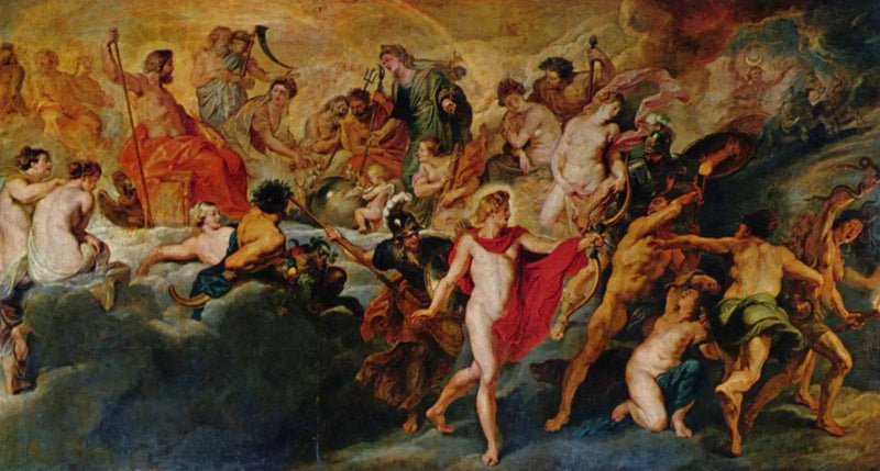 El Consejo de los dioses - Peter Paul Rubens