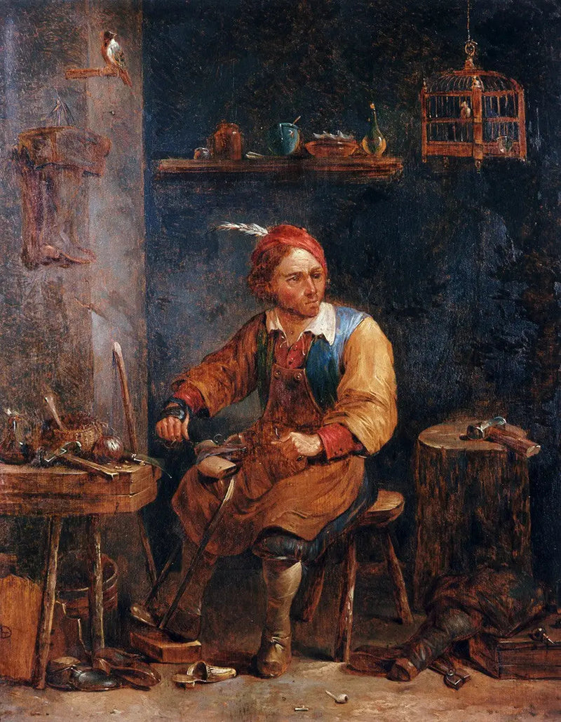El zapatero - David Teniers el Joven