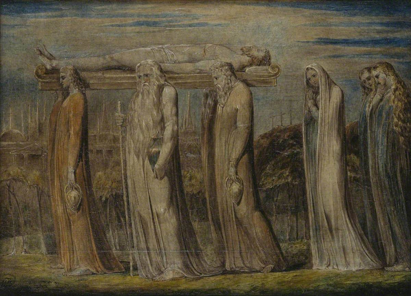 El cuerpo de Cristo llevado a la tumba - William Blake