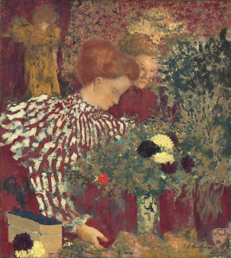 El vestido a rayas - Édouard Vuillard