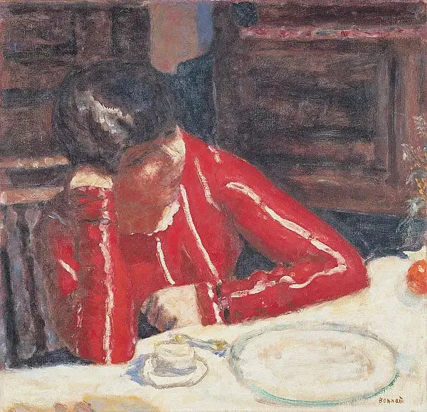 El Corsé rojo - Pierre Bonnard