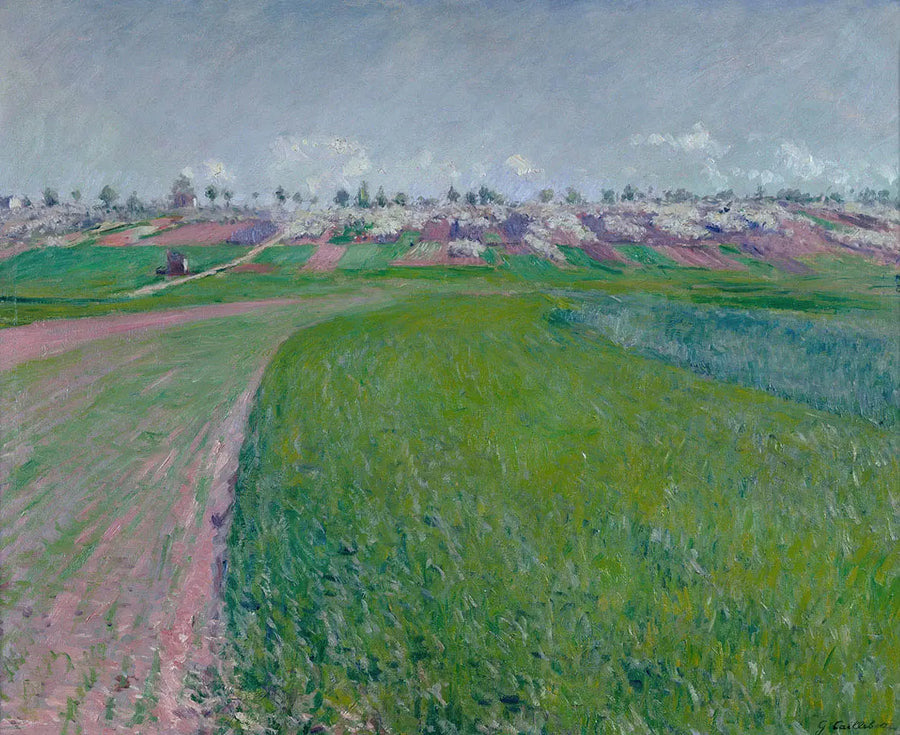 El cerro de Colombes - Gustave Caillebotte