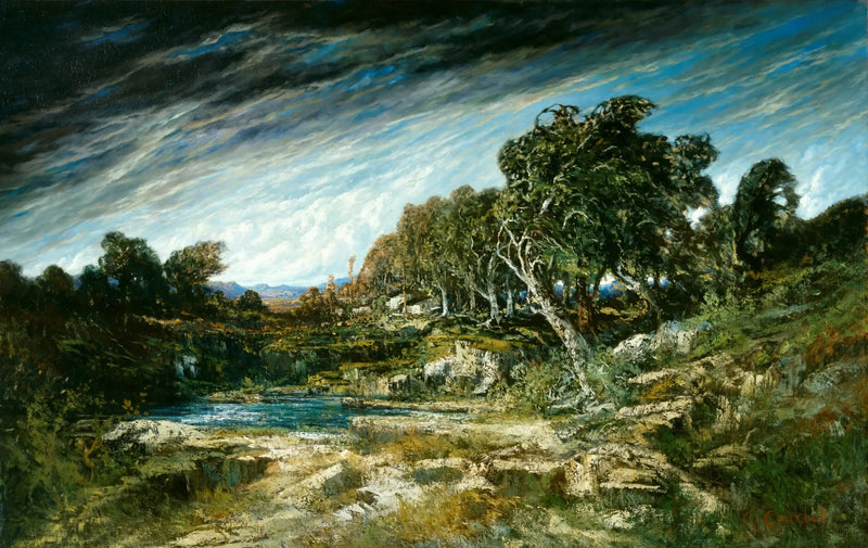 La ráfaga de viento - Gustave Courbet