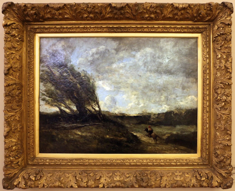 La ráfaga de viento - Jean-Baptiste Camille Corot