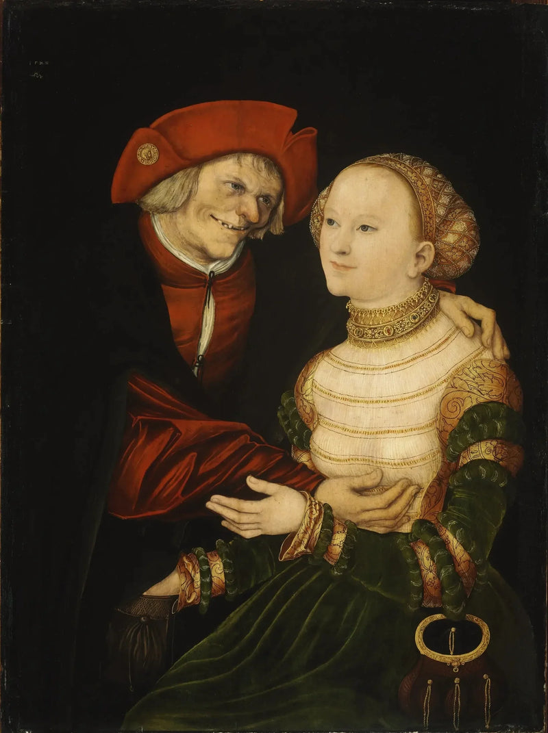 La pareja mal emparejada II - Lucas Cranach el Viejo
