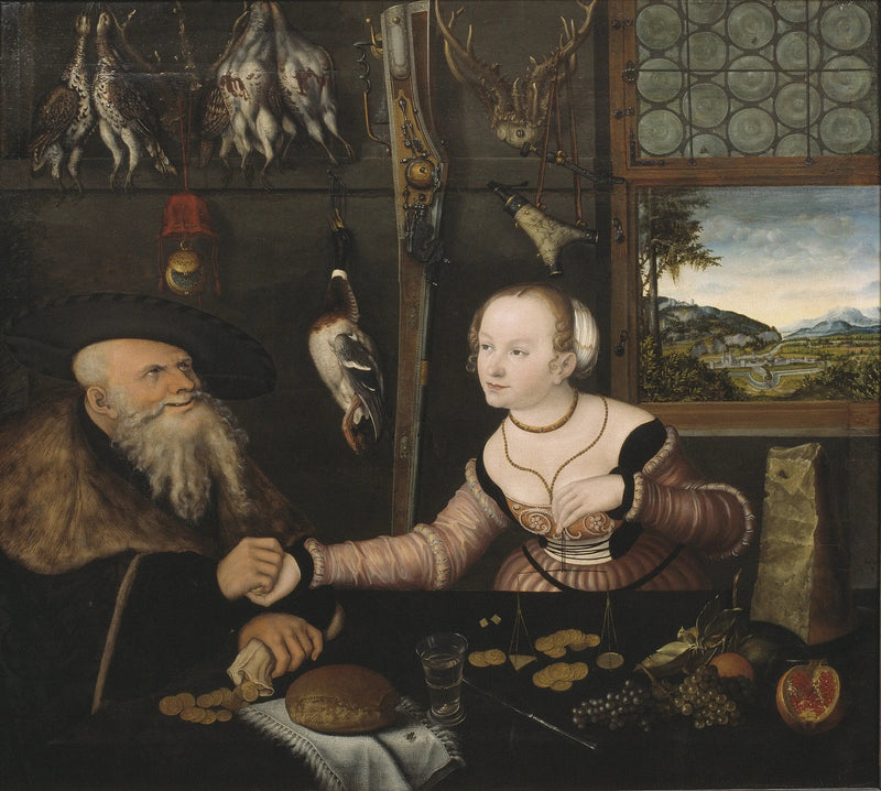La pareja mal emparejada - Lucas Cranach el Viejo