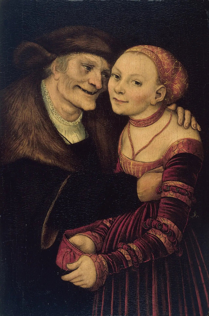 La pareja mal emparejada - Lucas Cranach el Viejo