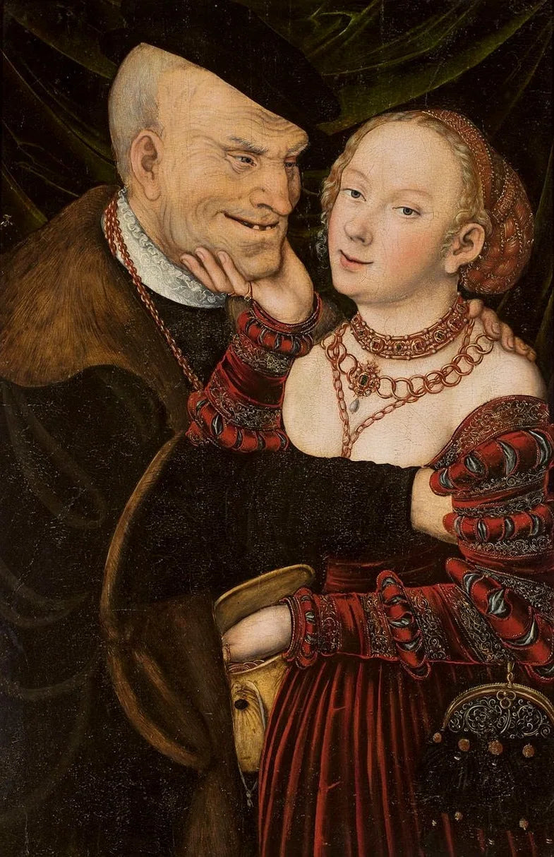 La pareja mal emparejada - Lucas Cranach el Viejo
