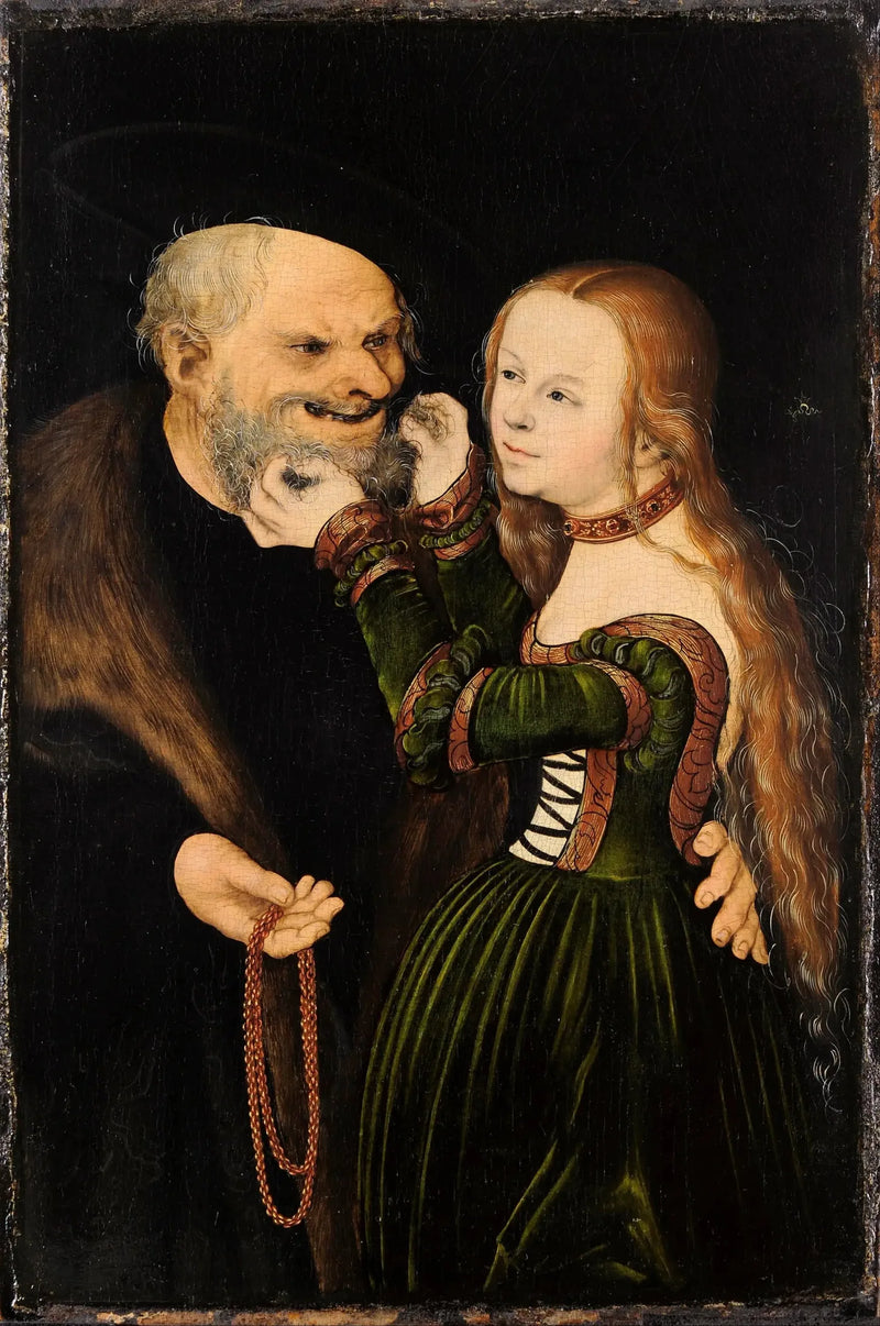 La pareja mal emparejada - Lucas Cranach el Viejo