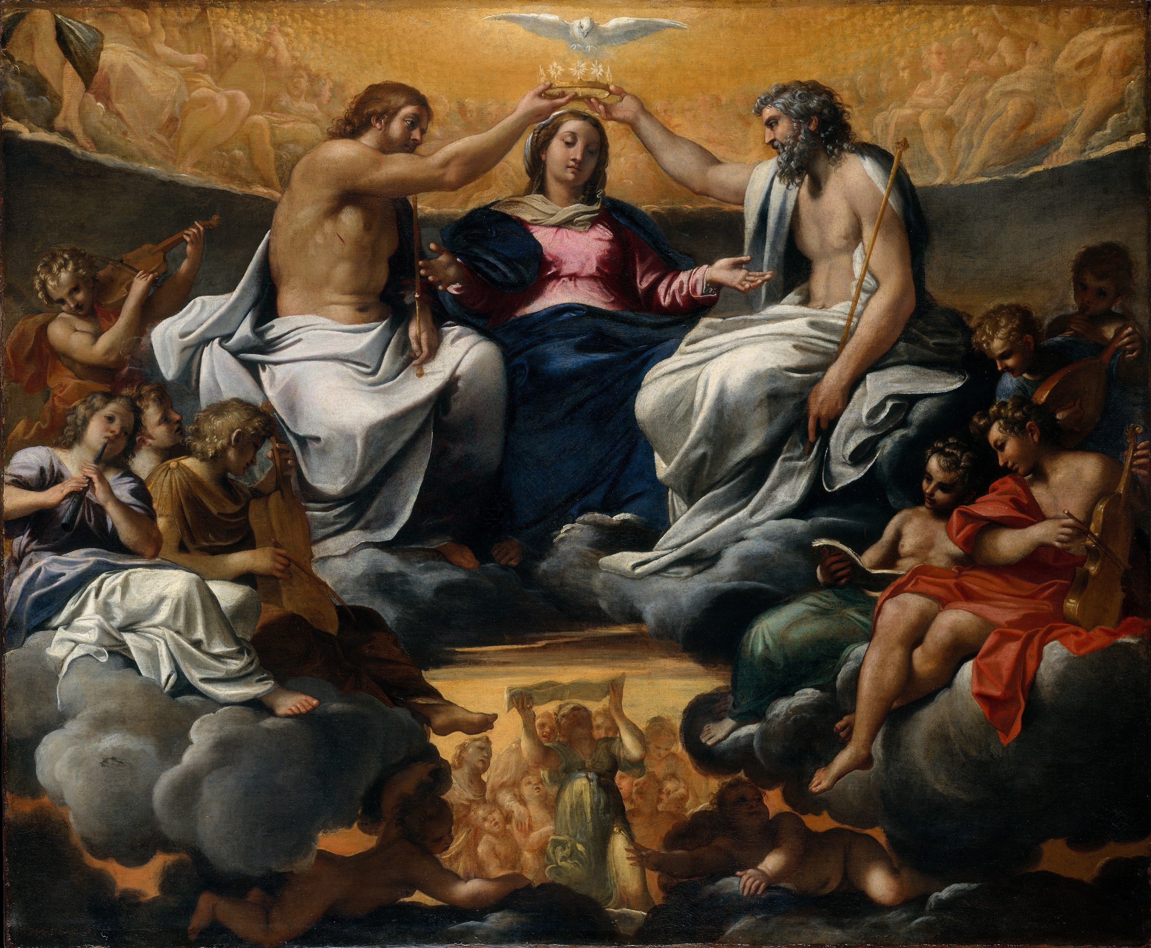 Le Couronnement de la Vierge - Annibale Carracci image 1 reproduction réalisée par Alpha Reproduction