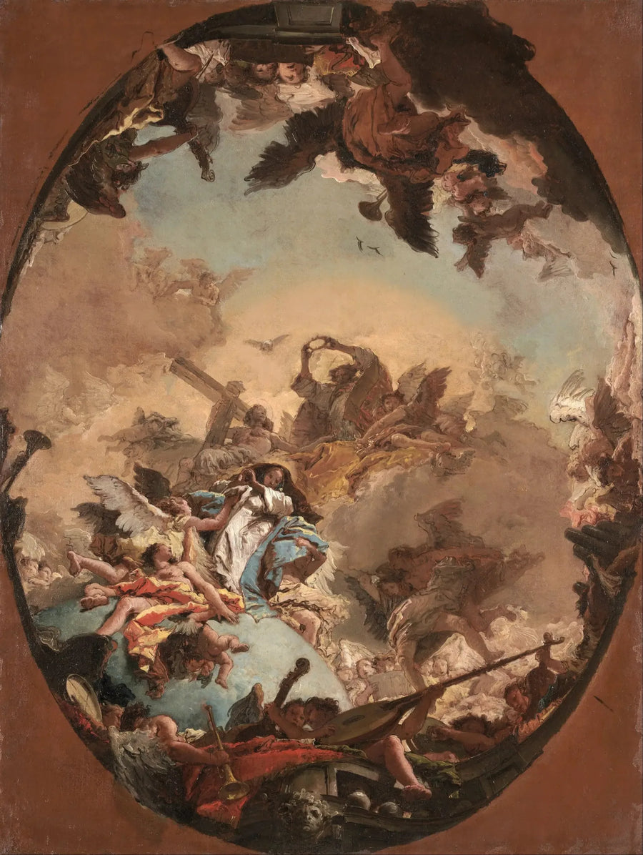 La Coronación de la Virgen - Giovanni Battista Tiepolo