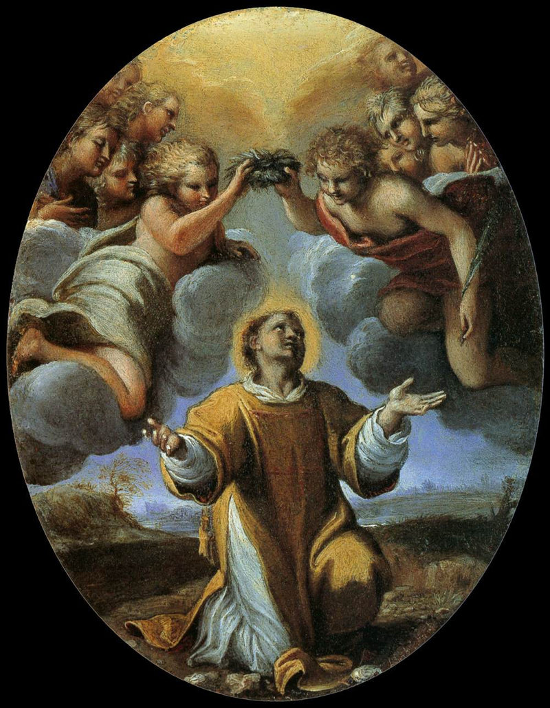 La coronación de San Esteban - Annibale Carracci
