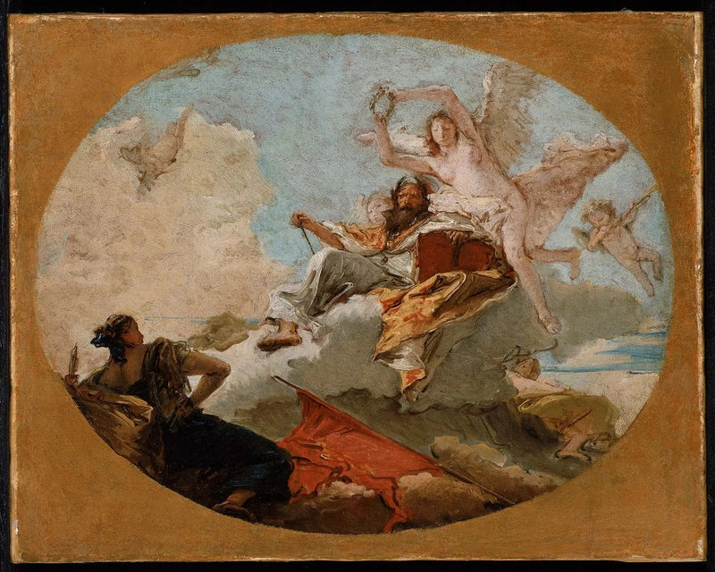 La coronación del mérito - Giovanni Battista Tiepolo