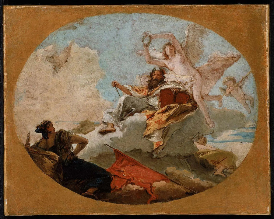 La coronación del mérito - Giovanni Battista Tiepolo