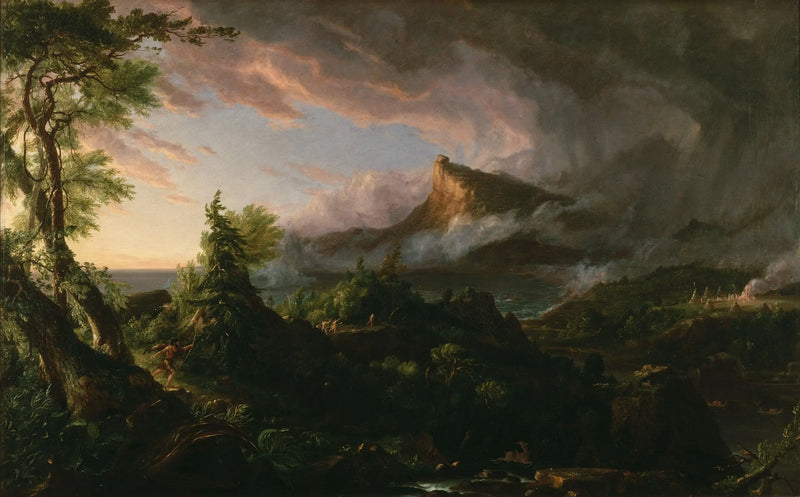El curso del Imperio: el estado salvaje - Thomas Cole