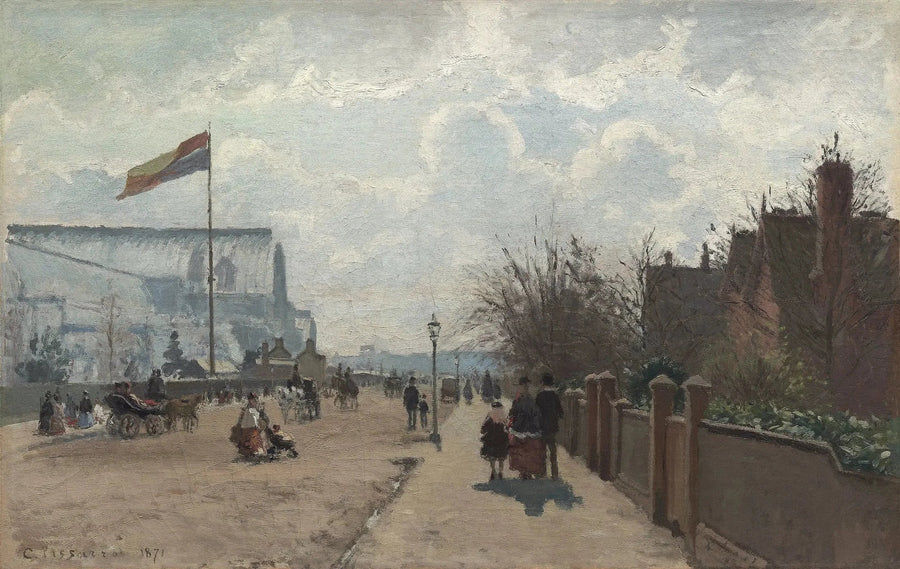 El Crystal Palace, Londres - Camille Pissarro